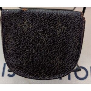 Louis Vuitton Monogram Porte Monnaie Gousset Coin Wallet CT0948 Vintage 1998